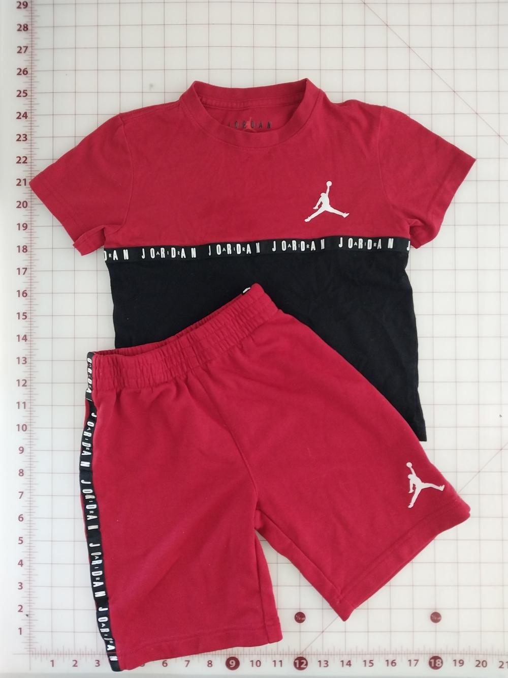 Jordan Red and Black Boys' 2-Piece Matching Set